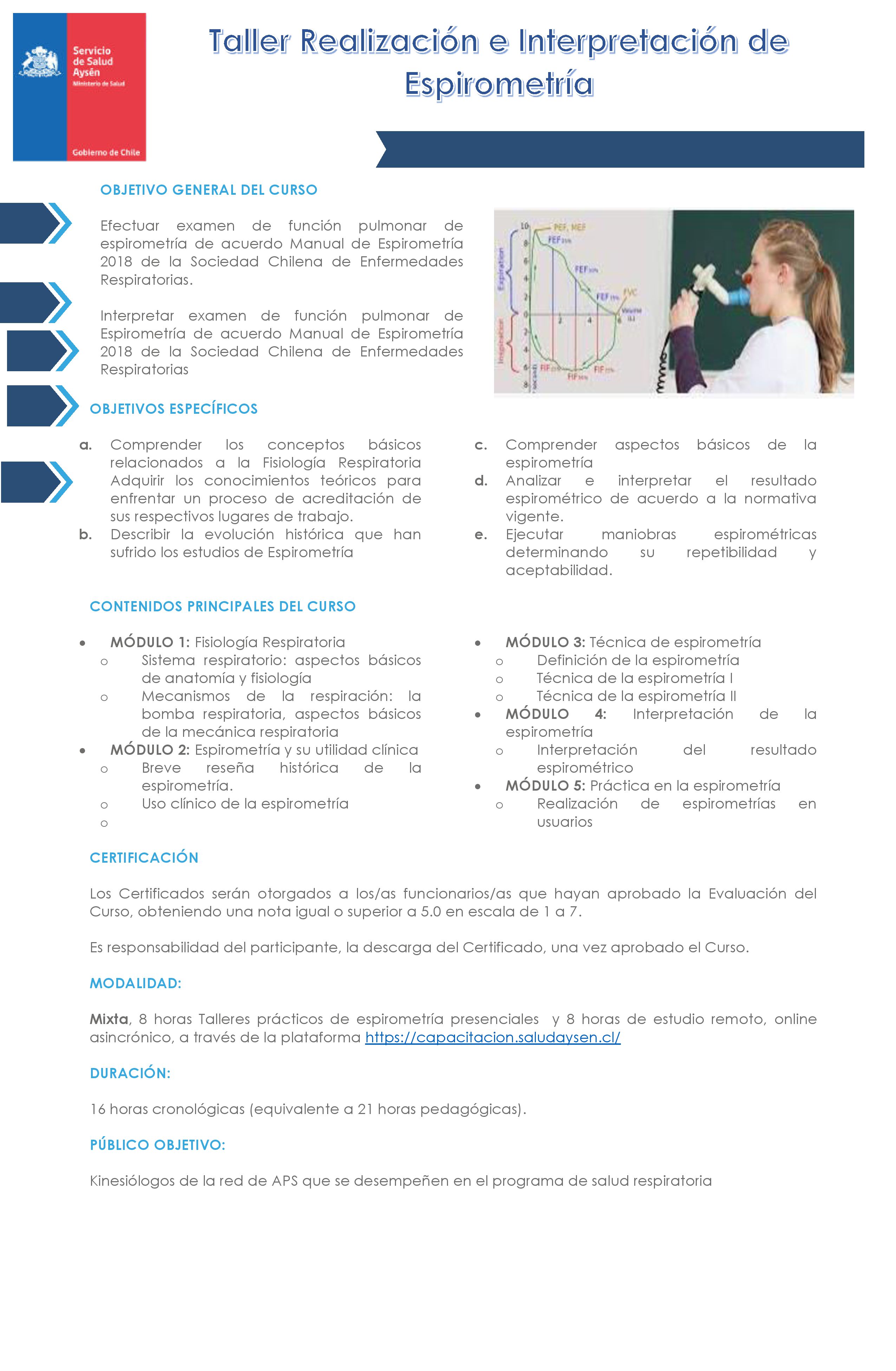 Taller Realización e Interpretación de Espirometría