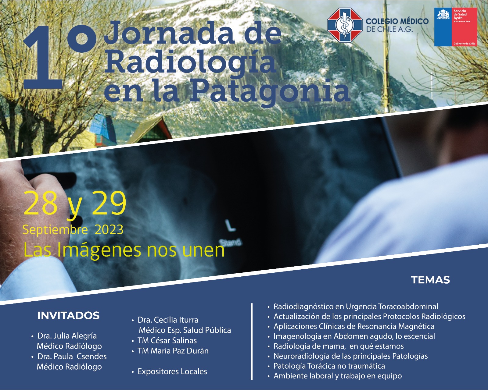 Afiche Radiología en la Patagonia 